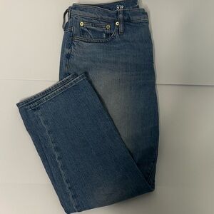 J.Crew Classic Straight Jeans 31P Petite Medium Wash Mid Rise Straight Leg Women